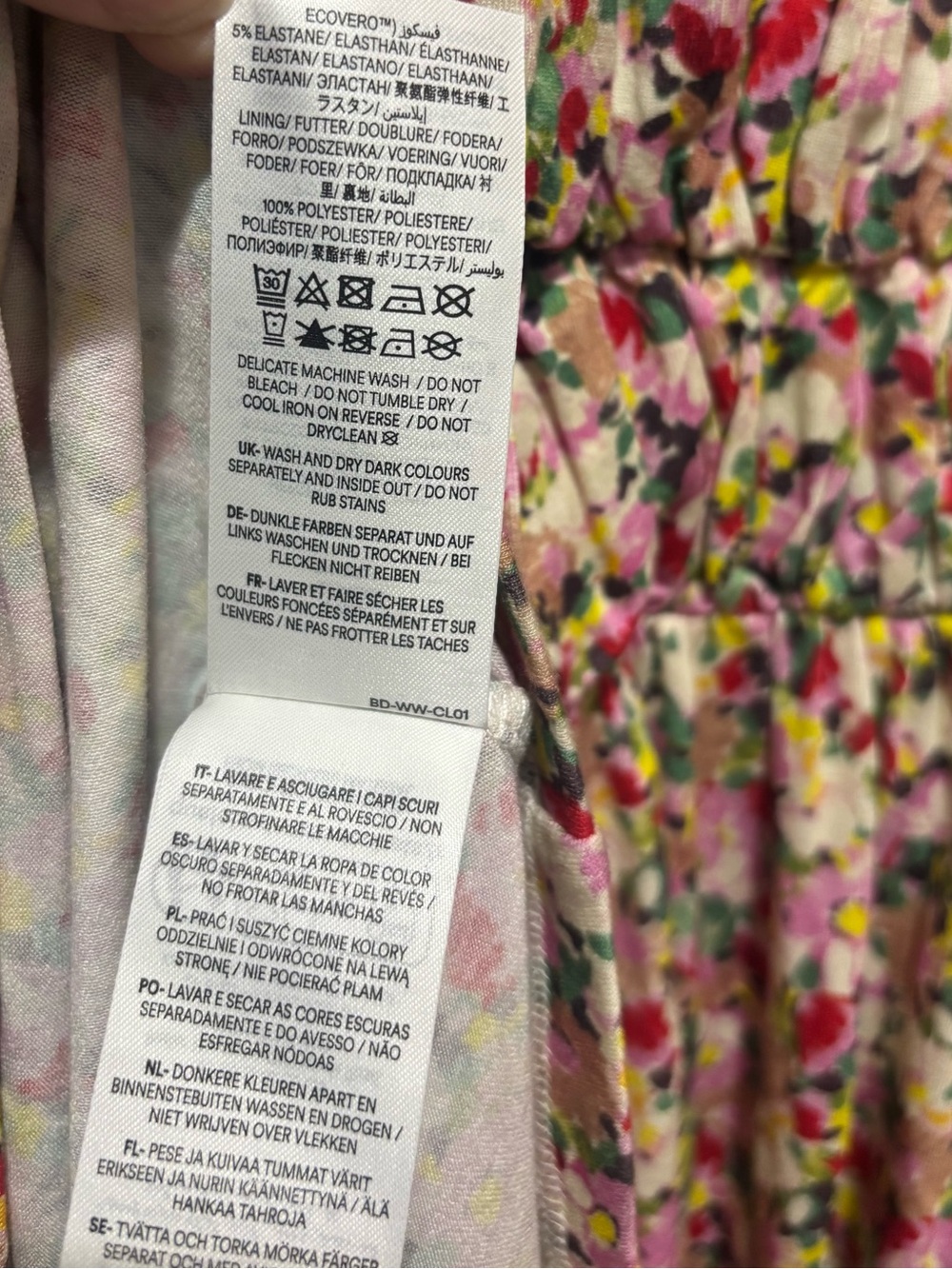 Boden Floral Rosanna Print Midi Tea Dress Garden Party Botanical Stretchy NWT - Picture 9 of 14